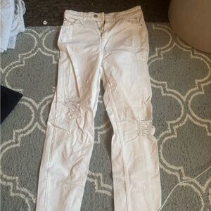 Emperio Armani white skinny jeans